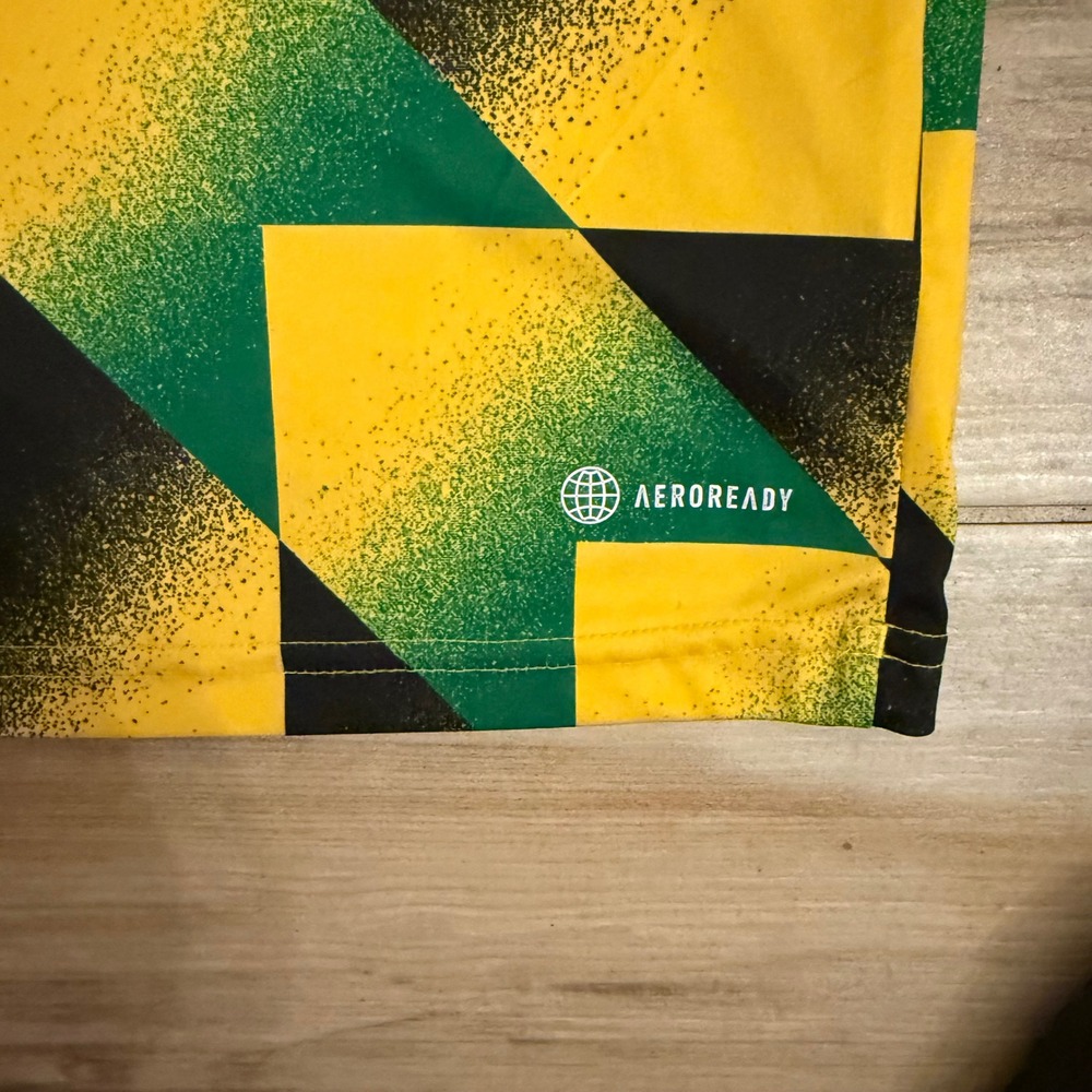 Adidas Arsenal FC 2022-23 Pre-Match Jersey Youth Medium 11-12Y Yellow Green - Picture 6 of 9